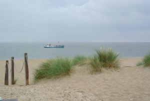 Zicht vanuit Strandpaviljoen Kaap Noord