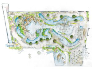 Grondplan van Bellewaerde Aquapark