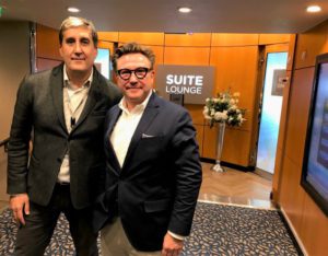 Massimiliano Gianvenuti (RCL Ltd) en Peter Mathieu (CEO CruiseConnection)